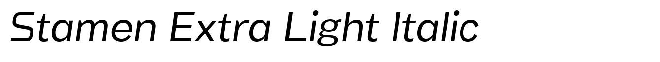 Stamen Extra Light Italic image
